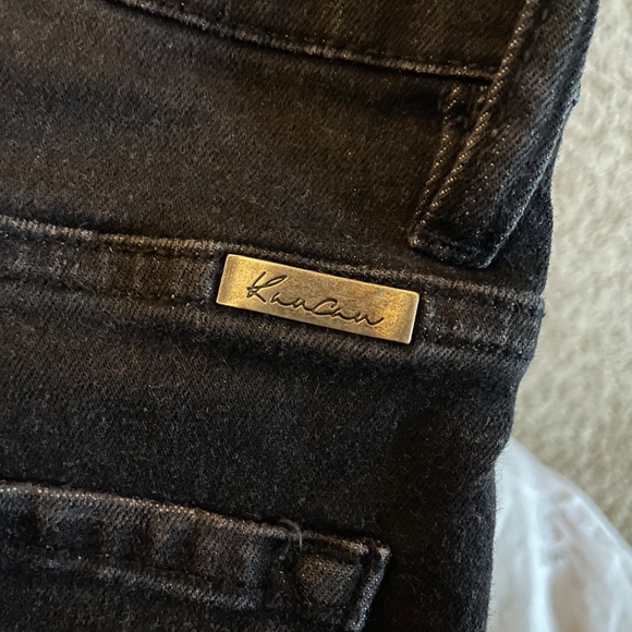 Kancan High Rise Button Fly Black Skinny Jeans - Picture 4 of 5